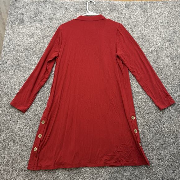 J. Jill Long Open Front Cardigan Medium Capsule Lagom Artsy Clean Girl Teacher - Picture 10 of 10